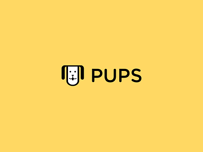 Pups Logo branding design illustrator logo logo design mascot logo vector