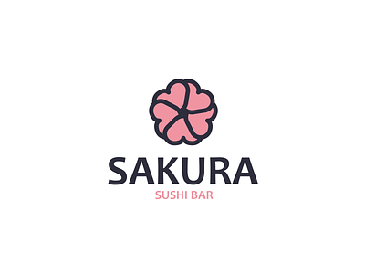 Sakura Logo branding design illustrator logo logo design mascot logo vector