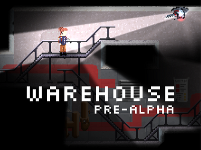 Warehouse - Godot Wild Game Jam #35 - Pre-Alpha Cover Art art environment gamedev lighting pixel