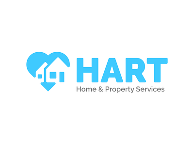 Hart Home & Property Services Logo graphic design logo