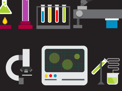 Laboratory apparatus chemical chemistry cylinder illustration laboratory microscope tube