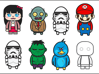 Graymlins part 2 avengers graymlins hulk mario marvel nintendo plants star wars storm trooper trooper twitter zombie