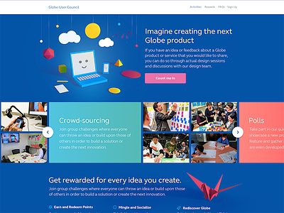 Globe Telecom's User Council Website