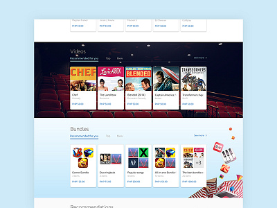 Entertainment Shop - Media and Apps web