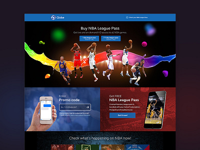 Globe / NBA Promo Website web