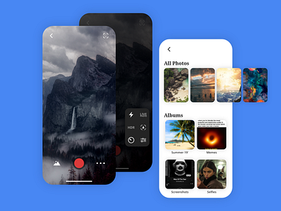 Camera and Photos App ReDesign iOS 2d 3d adobe app camera daily ui dailyui design design app illustration redesign redesign. ui uidesign uiux ux