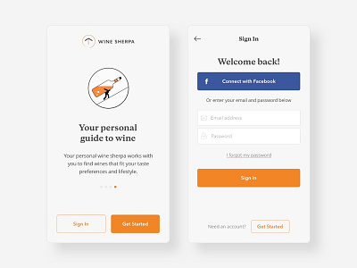 Daily UI #001 - Sign Up for Wine Sherpa