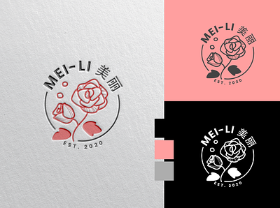 Mei-Li Logo Presentation branding design icon logo