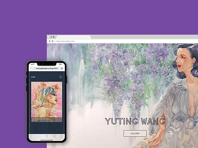 Artist's Personal Website design responsive design ux