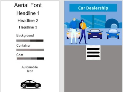 Nick's Used Car Dealership and Auto Repair Shop app design product design ux design wireframe