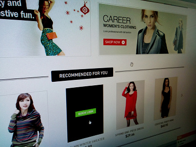 Women Clothing E-Commerce Design branding clean design flat landing layout page responsive simple web website