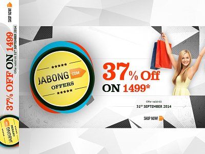 Jabong Banner Design ads advertisement banner branding design landing layout page responsive simple web
