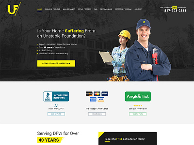 New Design UI for Home Repair concept ui flow ui design web design visual design website ui