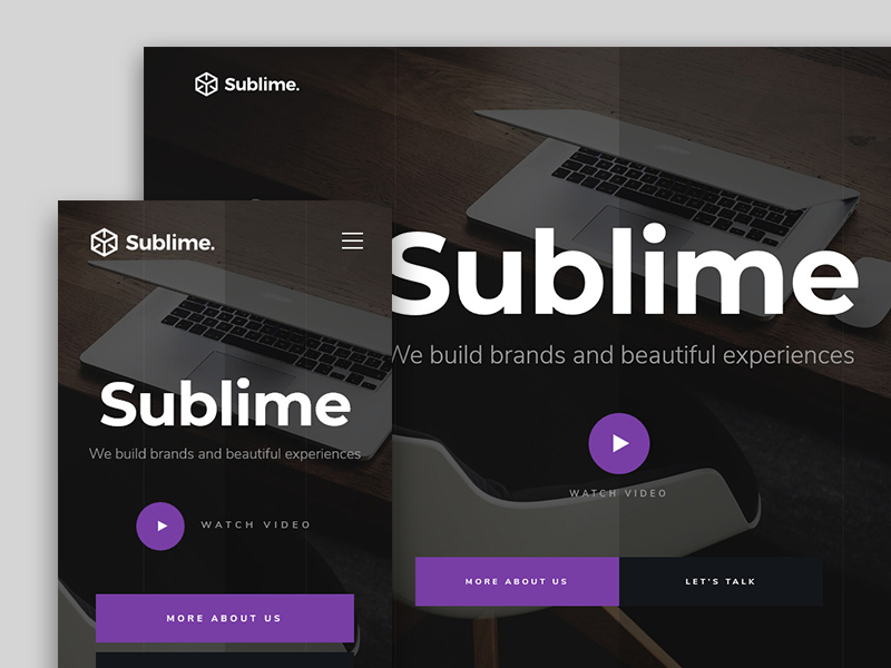 Sublime Free HTML Website Template for Agencies by Erwin Aligam on