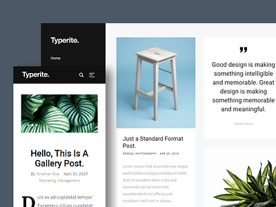 Typerite - Clean & Modern Free HTML Blog Site Template
