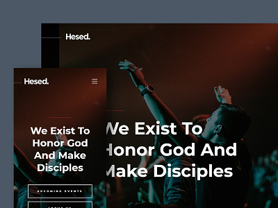 Hesed — a Clean and Modern Free Church Website Template christian christianity church free freebie html template ui ux website