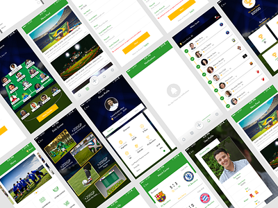 Sport Application app design flat icon minimal ui ux vector