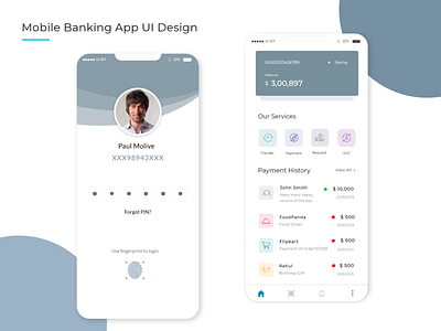 Mobile Banking Dashboard finance app internet banking mobile banking money transfer online payments payment app wallet app