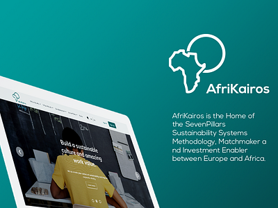 AfriKairos Website User Interface creative figma landing page design ui
