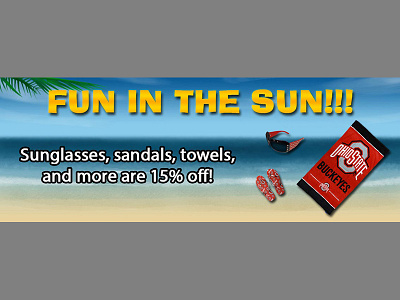 Beach Items Weekly Special adobe banner illustration image editing online photoshop special website weekly