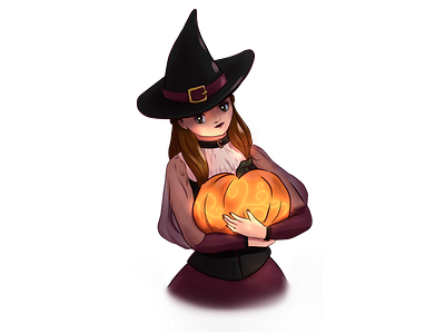 Witchy Me - Halloween Art Special anime art clip studio paint halloween illustration manga