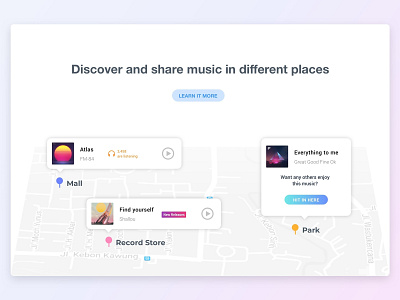 Landing Page - Music Apps Official Website ui web