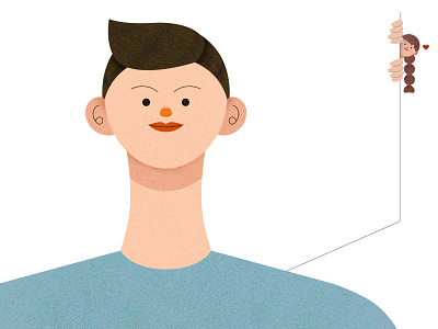 Nose Acne character design illustration illustrator love texture vector