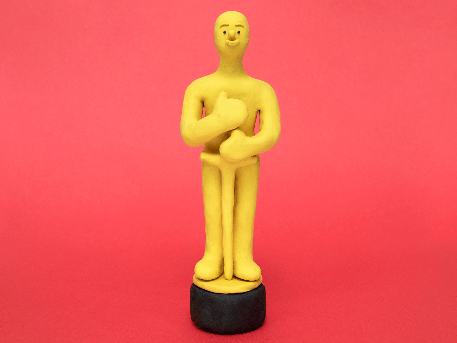 Oscar animated gif animation award character design clay claymation design dream gif gold hong kong hopeful illustration illustrator man oscar plasticine red carpet texture yellow
