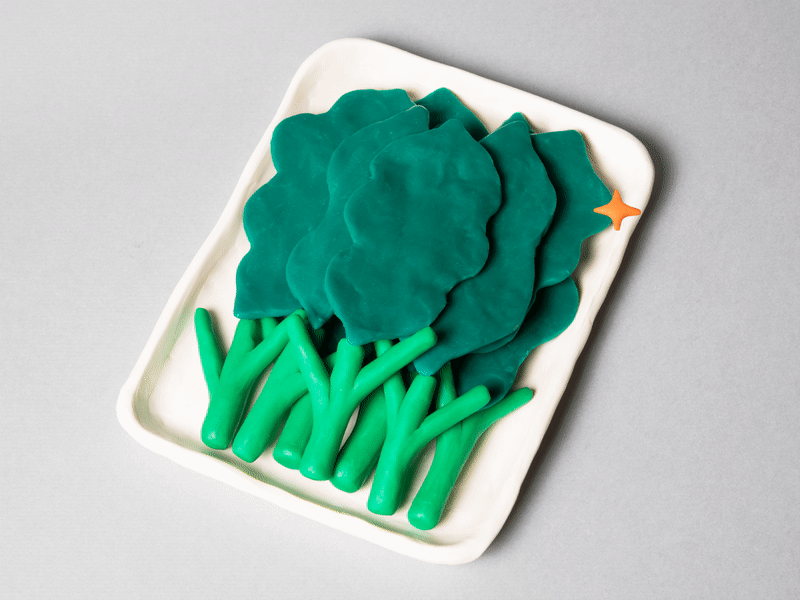 Shiny Choy Sum animated gif clay claymation dishes food gif green green monday plasticine stop mo stop motion vegetable veggie