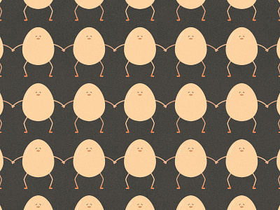 "Always stand on the side of the egg" — Haruki Murakami character design egg eggs hong kong illustration illustrator japan pattern quote texture vector むらかみはるき 村上春樹