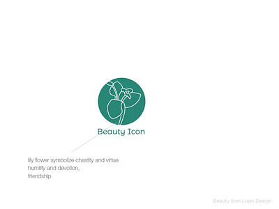 Beauty icon branding logo design