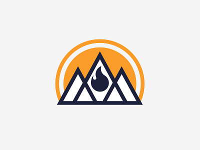 CoachWithSohan logo concept business logo flames logo design logo inspiration minimal design mountains