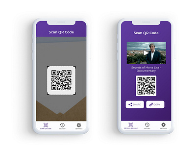 QR Code Scaning App for Videos by Prashant Kumar Sharma on Dribbble