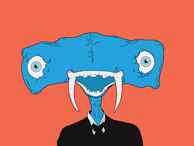 Manny the Monster fun graphic design illustration illustrator monster nft sketch vector