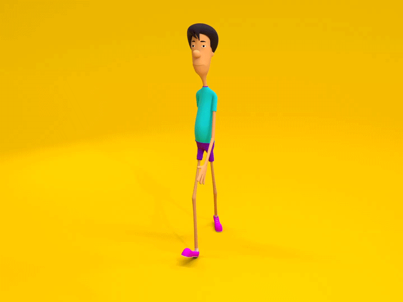 HELLO 3d ae animation arnold character guy maya model render
