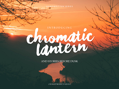 Chromatic Lantern Font | Handwritten Series calligraphy graphic design handlettering typography