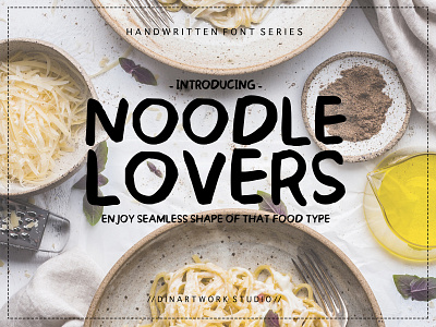 Noodle Lovers | Handwritten Font Series.