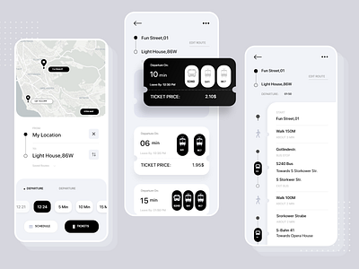 Ticket Booking Mobile App UI app app design booking clean dark mode dark ui ios minimal mobile mobile app ticket ticket app ui ux ux design