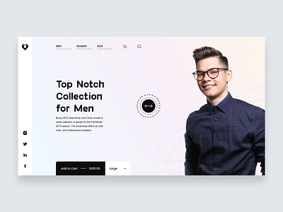 Fashion Website Design collections design fashiondesigner homepage landing page minimalist online shopping shopping style typography ui ux web design website