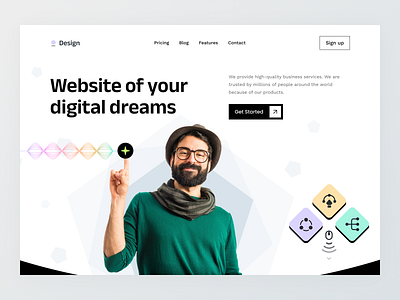 Agency Website - Hero section agency brand identity branding business development tool devtool hero section landing page marketing product page saas saas landing page ui visual identity web design webapp website