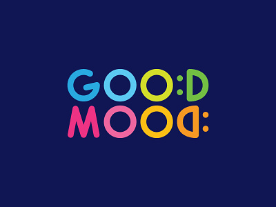 Good Mood Logo colorful daycare fun happy kids logo logo inspiration logotype rainbow smile vibrant vivid