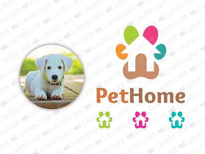 Pet Home Logo animal branding cat creative dog forsale identity logo logo design logo for sale logo inspiration pet pet home pet logo pet paw pet shop