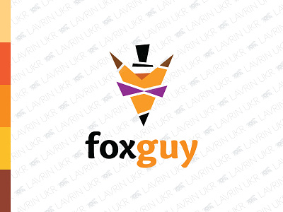 FoxGuy Logo animal branding clever creative forsale fox fox logo funny gentleman identity logo logo design logo for sale logo inspiration mascot smart top hat