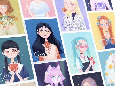 The Girls2020 character design girl illustration procreate