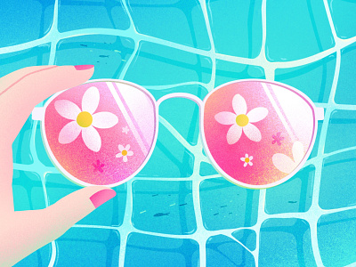 summer is coming02 design fish flower illustration sea summer