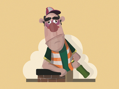 Illustration_1 beer break character design illustration illustrator vector worker