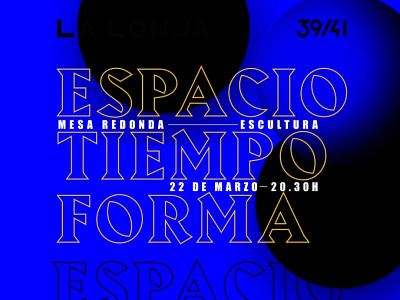 Espacio Tiempo Forma 3d art conteporary gallery poster