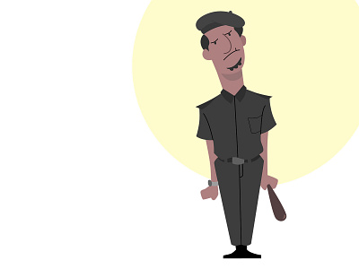 Police Man Vector Character in Inkscape