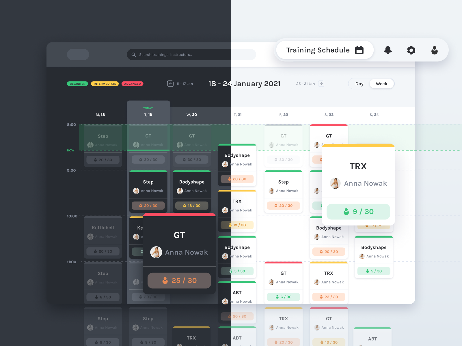 Gym  App by Małgorzata Kozela on Dribbble