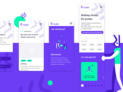Codini mobile website design development icons illustrations mobile software house ui uiux web design